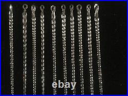 (10) Early 1900s Antique Hand Blown Glass ICICLE Christmas Ornaments Germany