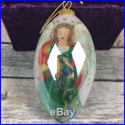 10 Pier 1 Imports Li Bien Christmas Ornaments Glass Hand Painted Collectible