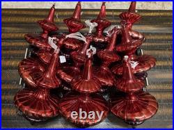 11 Dillards Grandeur Collection Oversized Ombre Glass Finial Ornaments 9 NWT