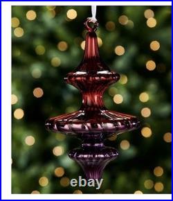 11 Dillards Grandeur Collection Oversized Ombre Glass Finial Ornaments 9 NWT