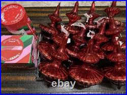 11 Dillards Grandeur Collection Oversized Ombre Glass Finial Ornaments 9 NWT