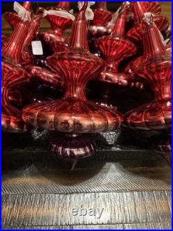 11 Dillards Grandeur Collection Oversized Ombre Glass Finial Ornaments 9 NWT