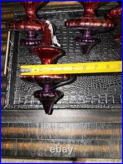 11 Dillards Grandeur Collection Oversized Ombre Glass Finial Ornaments 9 NWT