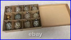 11 Vintage 1930's Grapes Mercury Glass Christmas Tree Ornaments