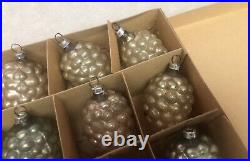 11 Vintage 1930's Grapes Mercury Glass Christmas Tree Ornaments