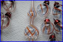 11 rare antique Lauscha/Bimini filament christmas ornaments for feather tree
