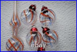 11 rare antique Lauscha/Bimini filament christmas ornaments for feather tree