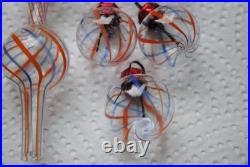 11 rare antique Lauscha/Bimini filament christmas ornaments for feather tree