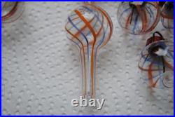 11 rare antique Lauscha/Bimini filament christmas ornaments for feather tree