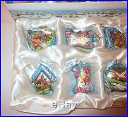 12 Days of Christmas G DeBrekht Ornaments Boxed Set New Glass Hand Painted