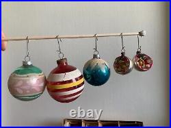 12 Pc Premier Glass Antique Hand Blown Glass Christmas Tree Holiday Ornaments