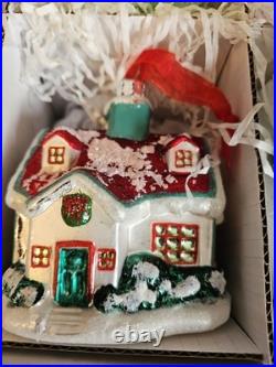 12 Piece Luxury Frontgate Holiday Collection Glass Ornaments Excellent Cond