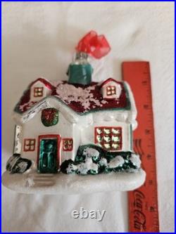 12 Piece Luxury Frontgate Holiday Collection Glass Ornaments Excellent Cond