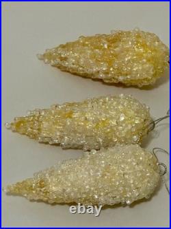 12 Rare Vintage 80's Opalescent Glass Grape Cluster Christmas Ornament