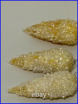 12 Rare Vintage 80's Opalescent Glass Grape Cluster Christmas Ornament