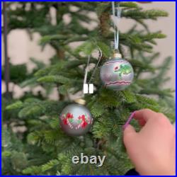 12 Vera Bradley Christmas Ornament Advent Calendar Snow Globes Gift Box FreeShip