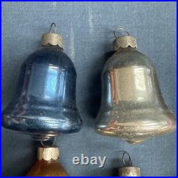 12 Vintage Corning Glass Works Christmas Tree Ornaments in Box WWII era USA