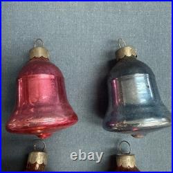 12 Vintage Corning Glass Works Christmas Tree Ornaments in Box WWII era USA