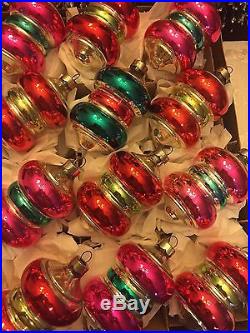 12 Vintage Shiny Brite Premier Christmas Ornaments RARE HTF