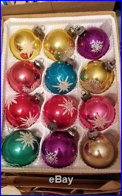 121 Piece Vintage Antique Shiny Brite Mercury Glass Christmas Ornaments Poland