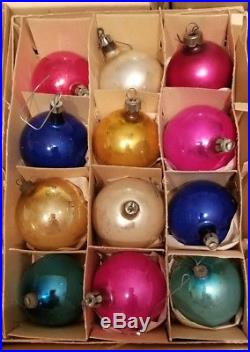 121 Piece Vintage Antique Shiny Brite Mercury Glass Christmas Ornaments Poland