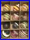 14-PC-Vintage-Shiny-Brite-Christmas-Striped-WW2-Wartime-Unsilvered-Ornament-LOT-01-ygw