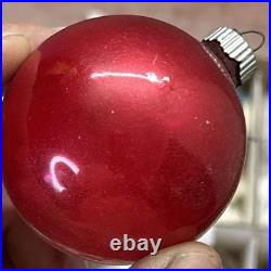 15 VTG Shiny Brite / German Mercury Glass Christmas Ornaments Bumpy Lantern UFO
