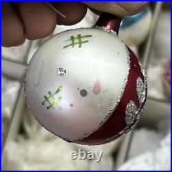 15 VTG Shiny Brite / German Mercury Glass Christmas Ornaments Bumpy Lantern UFO
