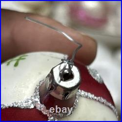 15 VTG Shiny Brite / German Mercury Glass Christmas Ornaments Bumpy Lantern UFO