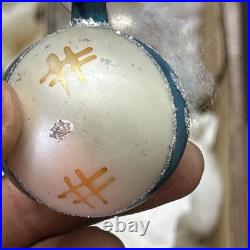 15 VTG Shiny Brite / German Mercury Glass Christmas Ornaments Bumpy Lantern UFO