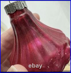 15 VTG Shiny Brite / German Mercury Glass Christmas Ornaments Bumpy Lantern UFO