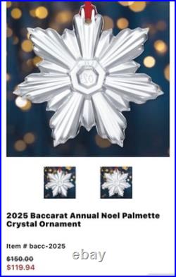 15 total baccarat crystal glass ornaments