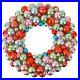 16-Cody-Foster-Glass-Ball-Ornament-Wreath-Vntg-Retro-Style-Christmas-Decor-01-cw