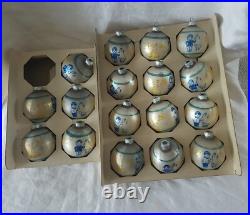 17 Shiny Brite Shepherd Boy WithSheep & Doves Stencil Glass Nursery Rhyme Ornament