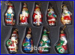18 Vintage Hand Blown Mercury Glass Ornaments 2002 THOMAS PACCONI Complete