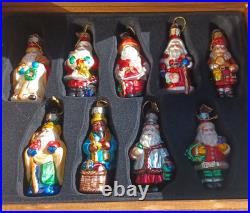 18 Vintage Hand Blown Mercury Glass Ornaments 2002 THOMAS PACCONI Complete