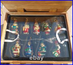 18 Vintage Hand Blown Mercury Glass Ornaments 2002 THOMAS PACCONI Complete