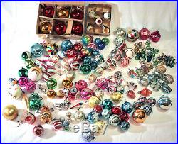 186 Antique Christmas Tree Ornaments 186. Wire Wrapped, Indent, Shiny Brite more