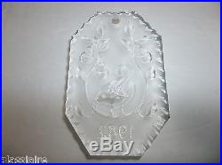 1982 Waterford Crystal 12 Days Of Christmas PARTRIDGE IN A PEAR TREE Ornament