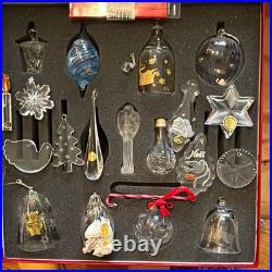 1986 Am Exp Christmas Ornaments From the World's Great Cristalleries Set of 20