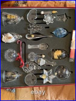 1986 Am Exp Christmas Ornaments From the World's Great Cristalleries Set of 20