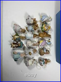 1990 The Beatrix Potter christmas ornament collection LOT of 16 figurines