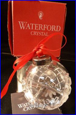 1992 Waterford Annual Christmas Crystal Ball Ornament -Mint in Box