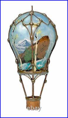 1995 Balloonatics Colorado USA Christmas Ornament Glass Copper 4x2 Hanging Art