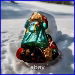 1998 Christopher Radko Glass Christmas Ornament Toy Tinker Santa 98-220-0 WithTag 1998 Christopher Radko Glass Christmas Ornament Toy Tinker Santa 98-220-0 WithTag