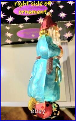 1998 Christopher Radko Glass Christmas Ornament Toy Tinker Santa 98-220-0 WithTag 1998 Christopher Radko Glass Christmas Ornament Toy Tinker Santa 98-220-0 WithTag