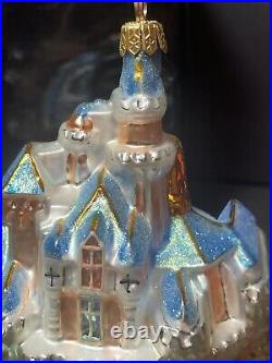 1998 Signed Christopher Radko Disney Cinderella Castle Ornament LE #256/1000 1998 Signed Christopher Radko Disney Cinderella Castle Ornament LE #256/1000