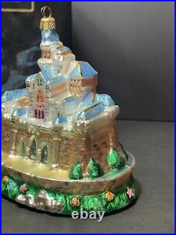 1998 Signed Christopher Radko Disney Cinderella Castle Ornament LE #256/1000 1998 Signed Christopher Radko Disney Cinderella Castle Ornament LE #256/1000