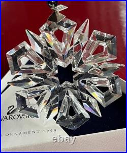 1999 Authentic Austrian Swarovski Christmas Annual 3 Star-Snowflake Ornament