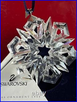 1999 Authentic Austrian Swarovski Christmas Annual 3 Star-Snowflake Ornament